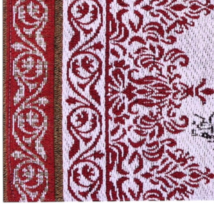 Set of 4, Colorful Rooster Printed Tapestry placemats for Dining Table, Table mat for Kitchen Table, Easy to Clean, Machine Washable Size: 13 x 19 Inches.
