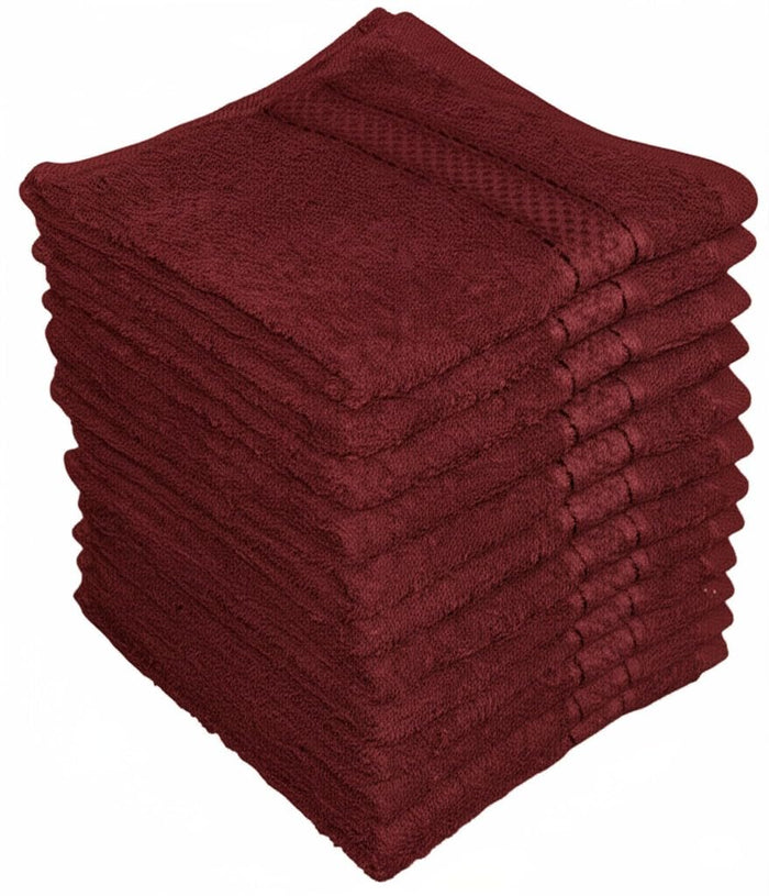 Washcloths, 12 Pack, 100% Cotton Wash Cloths for Body and Face, Design to exfoliate Your Hands, Extra Soft and Absorbent Machine Washable Size: 12 x 12 Inch. (Grey)