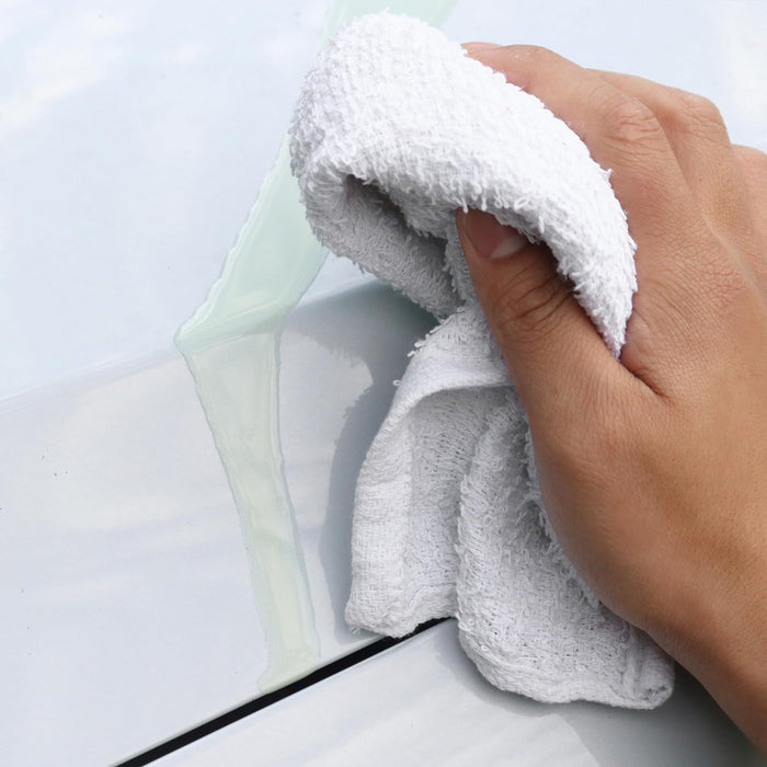 Cotton Terry Bar Towels, White, Super Absorbent & Machine Washable, 36 Packs - 4 Lbs Bag.