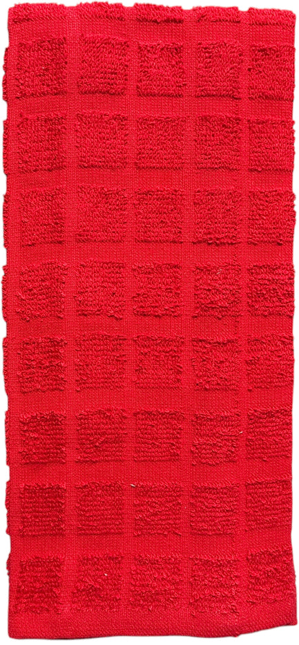 Four pcs, Cup and Saucers Design Cotton Kitchen Towels and Plain Terry Towels, Super Absorbent, Heavy Duty, Great for Kitchen or Household Size: 16” x 26”.