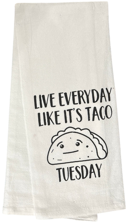 Set of 5, 100% Cotton Funny Cute Saying Flour Sack Kitchen Towels / Dish Towels for Wedding, Baby Shower, Home Decor, Housewarming, Other Occasions Size: 16 X 28 Inch.