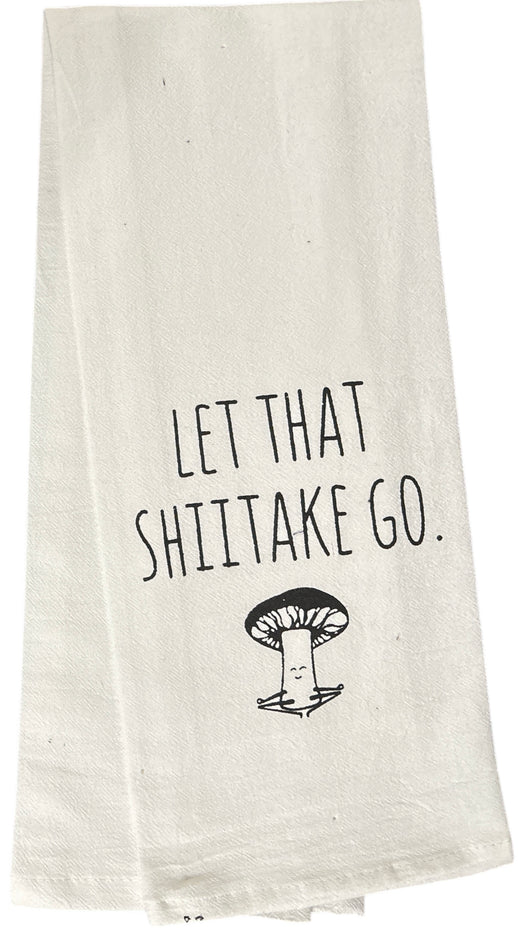 Set of 5, 100% Cotton Funny Cute Saying Flour Sack Kitchen Towels / Dish Towels for Wedding, Baby Shower, Home Decor, Housewarming, Other Occasions Size: 16 X 28 Inch.