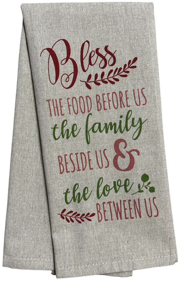 Set of 6, Fall & Harvest Halloween on Dark Linen 100% Cotton Vintage Saying Tea Towels/Kitchen Towel Size: 15” x 25".