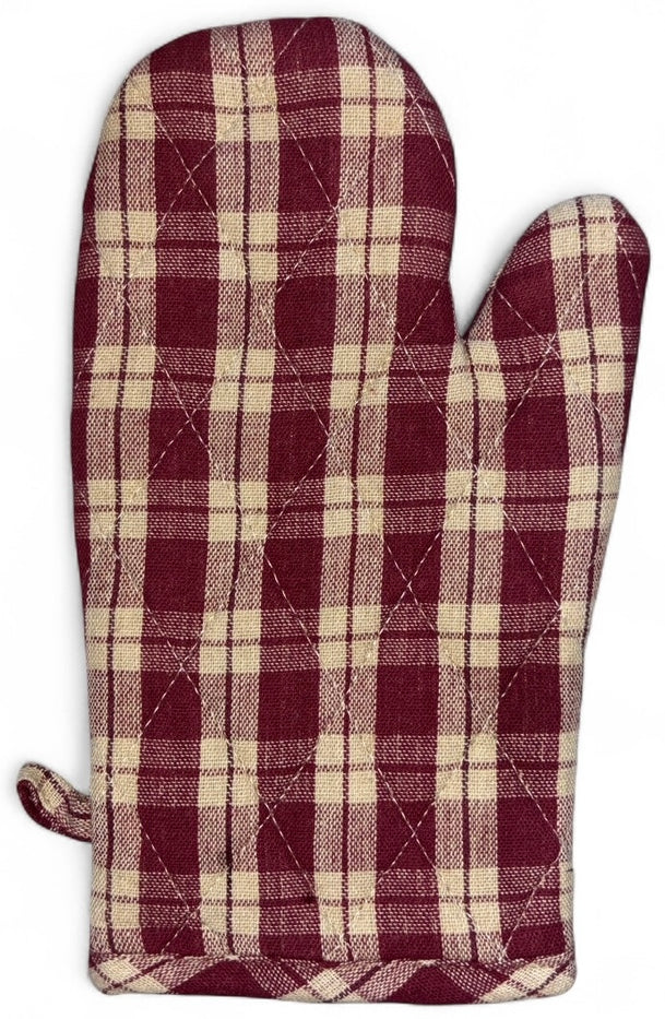 Set of 6, 100% Cotton Farmhouse Country Kitchen Linen Set, Included 4 Kitchen Towel, Ovenmitt, Potholder.