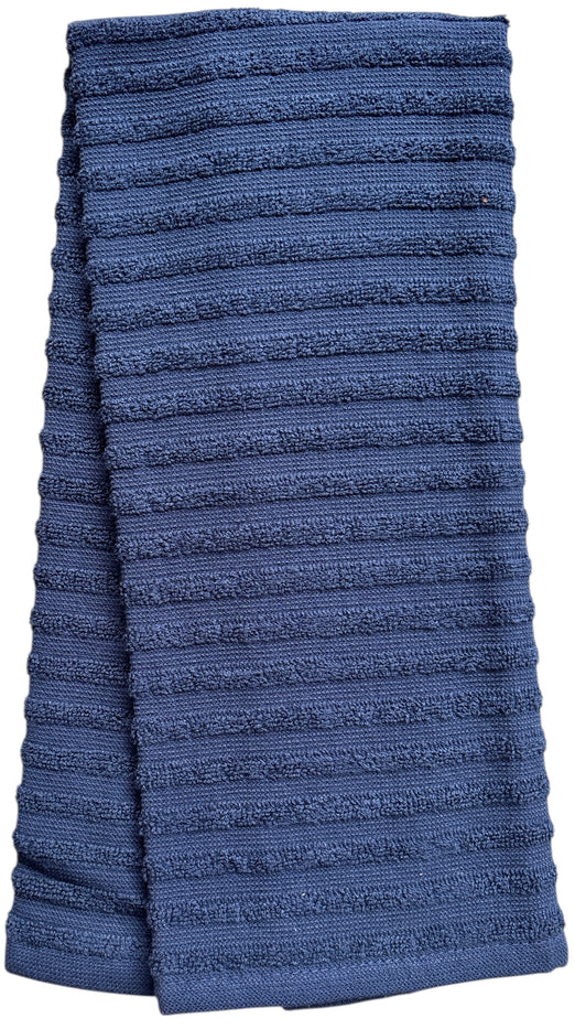 Stripes Kitchen Towels/Hand Towels, 6 Pack Large 100% Ring-Spun Cotton with Hanging Loop, 430 GSM Soft & Ultra Absorbent, Machine Washable 16 x 28 inches.