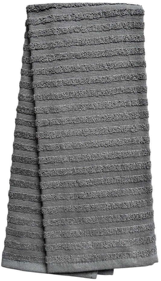 Stripes Kitchen Towels/Hand Towels, 6 Pack Large 100% Ring-Spun Cotton with Hanging Loop, 430 GSM Soft & Ultra Absorbent, Machine Washable 16 x 28 inches.