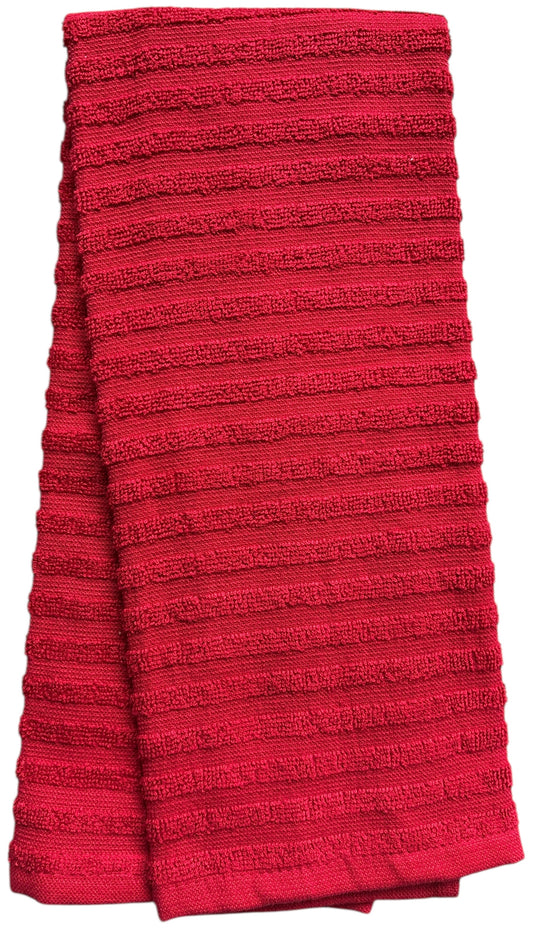Stripes Kitchen Towels/Hand Towels, 6 Pack Large 100% Ring-Spun Cotton with Hanging Loop, 430 GSM Soft & Ultra Absorbent, Machine Washable 16 x 28 inches.