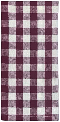 Turkey Football and Pumpkin Pie Harvest 2 Pcs Flour Sack and Gingham Check Kitchen Towels Size: 15" x 25".