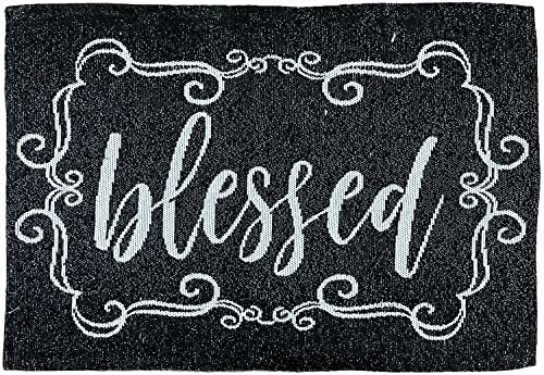 Set of 4, Blessed Decorative Tapestry Placemats for Kitchen Dining Table Mats, Easy to Clean, Machine Washable. Size: 13" x 19".