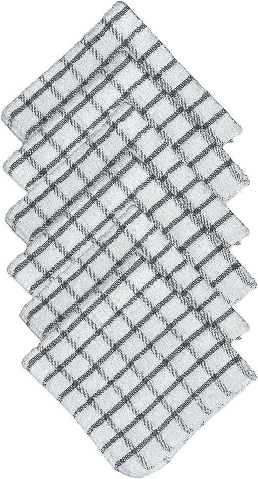 100% Cotton Window Panel Terry Kitchen Towel - 4 Kitchen Towels Size: 15 x 25 inch or 8 Pack Dishcloths 15" x 25" Soft, Ultra Absorbent, Machine Washable.