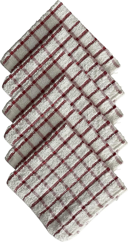 100% Cotton Window Panel Terry Kitchen Towel - 4 Kitchen Towels Size: 15 x 25 inch or 8 Pack Dishcloths 15" x 25" Soft, Ultra Absorbent, Machine Washable.