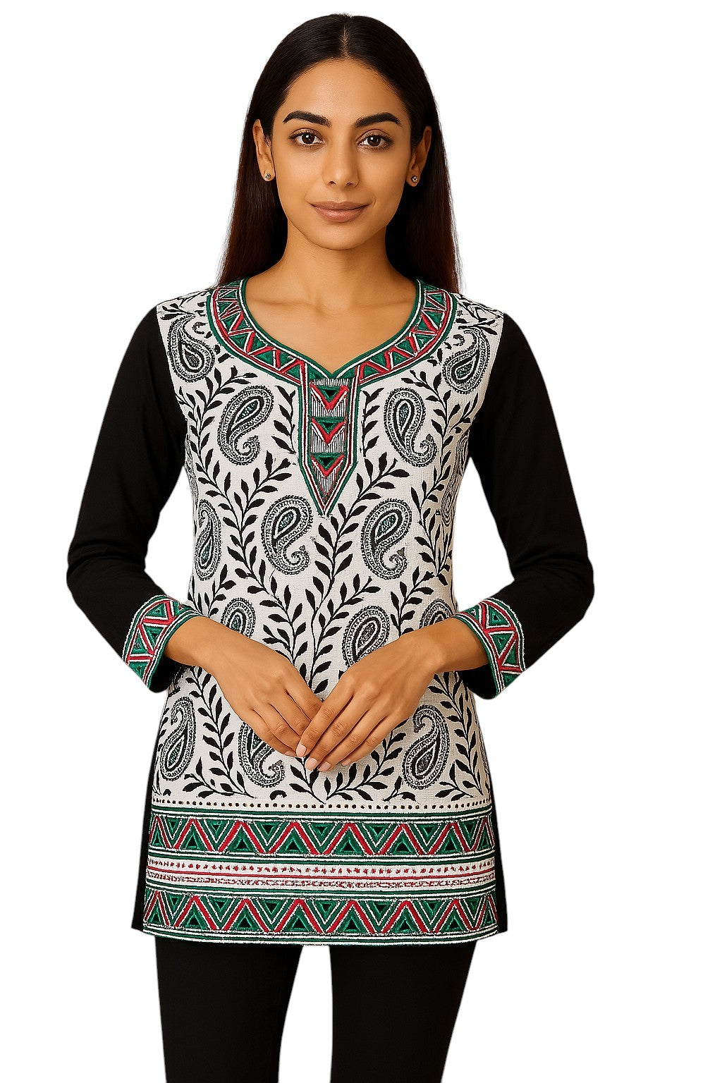 Tunic for Women 100% Cotton Printed tops 3/4 Sleeves Kurti – 1919