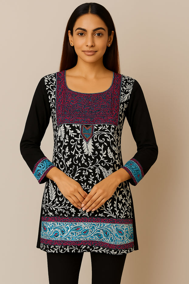 Tunic for Women 100% Cotton Printed tops 3/4 Sleeves Kurti – 1920