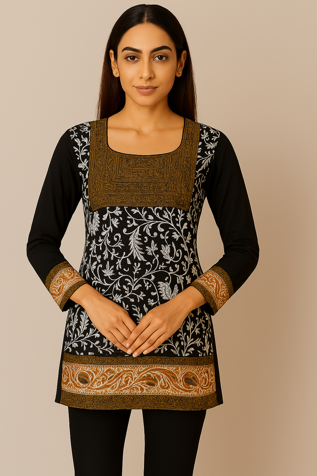 Tunic for Women 100% Cotton Printed tops 3/4 Sleeves Kurti – 1920