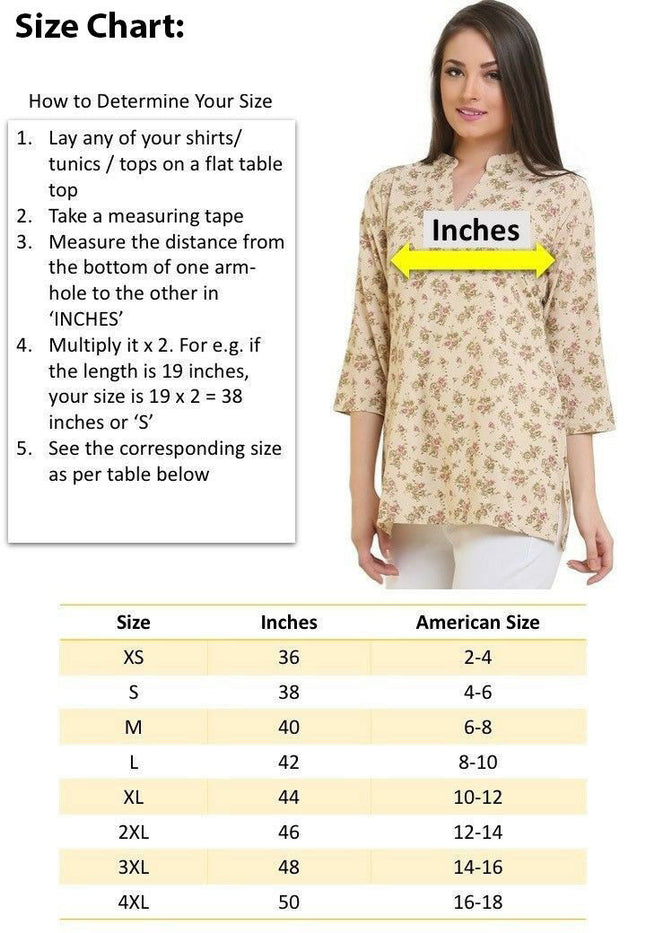 Tunic for Women 100% Cotton Pink Kurti Golden Leaf and Flower Design Round Neck Embroidery and Velvet Patch