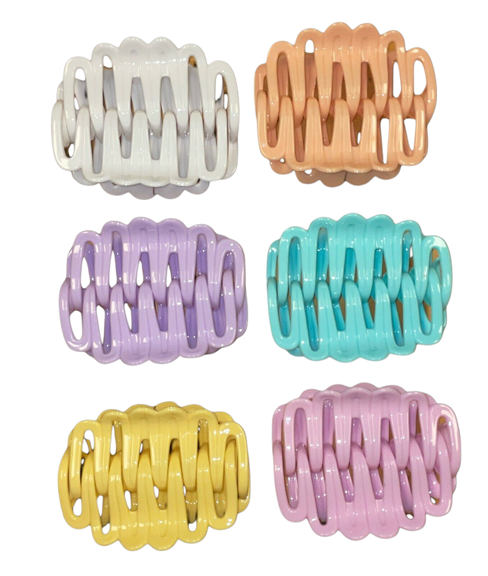 12 Pcs, Jumbo Plastic hair Clips 6 Inches Strong Hold Hair Claw Clips for Thick Hair