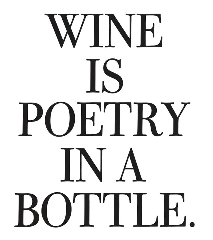 Wine is Poetry in A Bottle. 2 Pcs, Flour Sack Kitchen Towels, Tea Towels for Wedding, Baby Shower, Home Decor, Housewarming Size: 16 X 28 Inch.