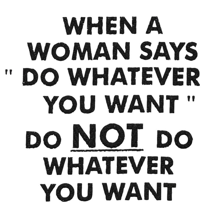 When A Woman SAYS DO Whatever You Want DO NOT DO Whatever You Want. 2 Pcs, Flour Sack Kitchen Towels for Wedding, Baby Shower, Home Decor, Housewarming Size: 16 X 28 Inch.