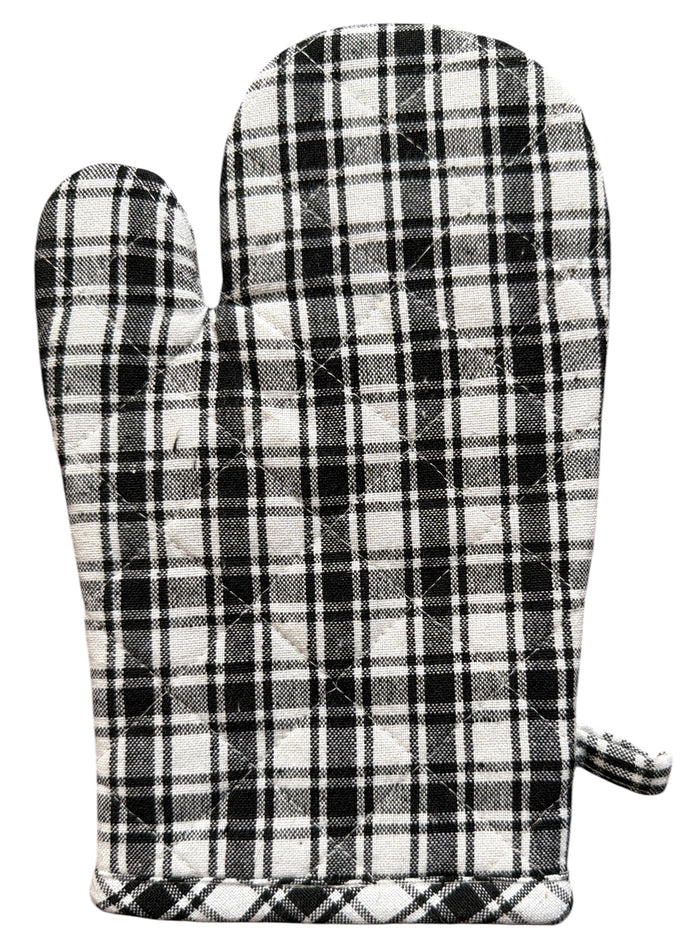 Buffalo Plaid 100% Cotton Non-Slip, Heat-Resistant Set of 6 Kitchen Linen Set, Includes 4 Kitchen Towels, Oven mitt, Pot Holder.