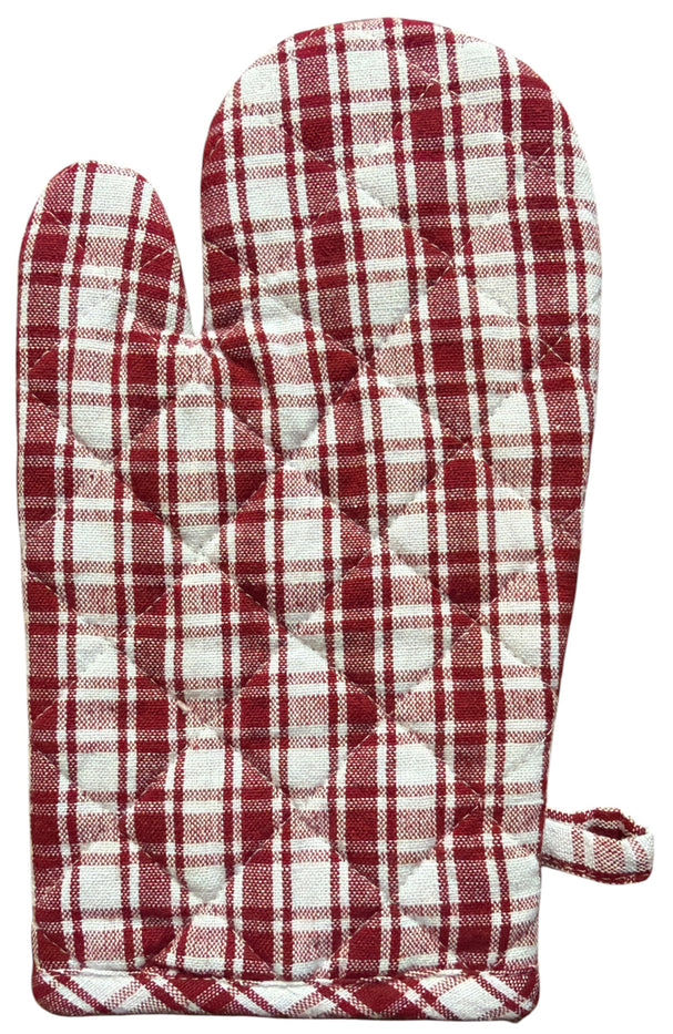 Buffalo Plaid 100% Cotton Non-Slip, Heat-Resistant Set of 6 Kitchen Linen Set, Includes 4 Kitchen Towels, Oven mitt, Pot Holder.