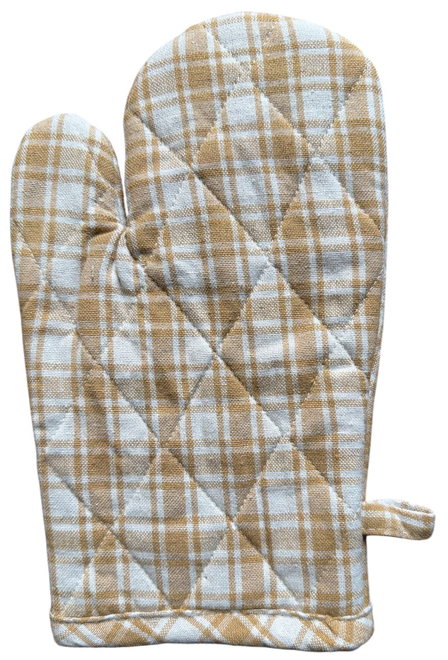 Buffalo Plaid 100% Cotton Non-Slip, Heat-Resistant Set of 6 Kitchen Linen Set, Includes 4 Kitchen Towels, Oven mitt, Pot Holder.