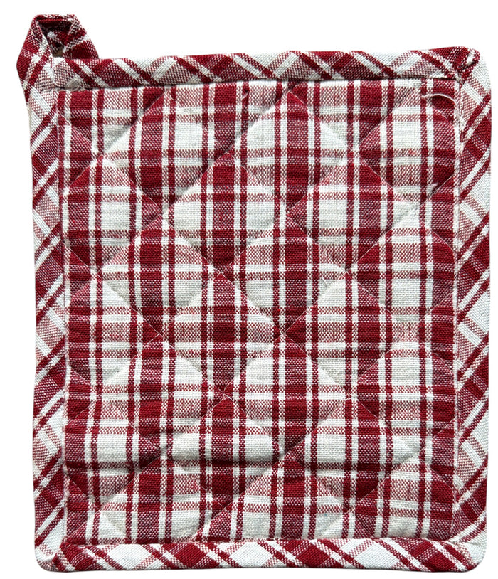 Buffalo Plaid 100% Cotton Non-Slip, Heat-Resistant Set of 6 Kitchen Linen Set, Includes 4 Kitchen Towels, Oven mitt, Pot Holder.