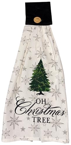 Set of 6, Christmas Tie Kitchen Towels 100% Cotton, Snowman Happy Holiday Wishes, Cardinal, Red Poinsettia Flower, Believe in The Magic of Christmas.Size: 16" x 18" x 3.5". (Design A)