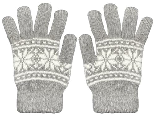 Winter Thermal Knitted Gloves for Women, 2 Pairs, 3.2 TOG Rating, Lining Warm Gloves for Cold Winter, Hand Protection.