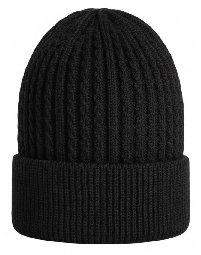 Men Wool Knitted Thermal Insulated Cold Winter Beanie hat 3.4 TOG – One Size Fit Most.