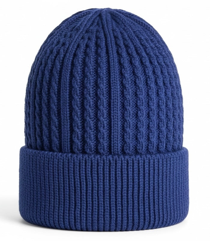 Men Wool Knitted Thermal Insulated Cold Winter Beanie hat 3.4 TOG – One Size Fit Most.