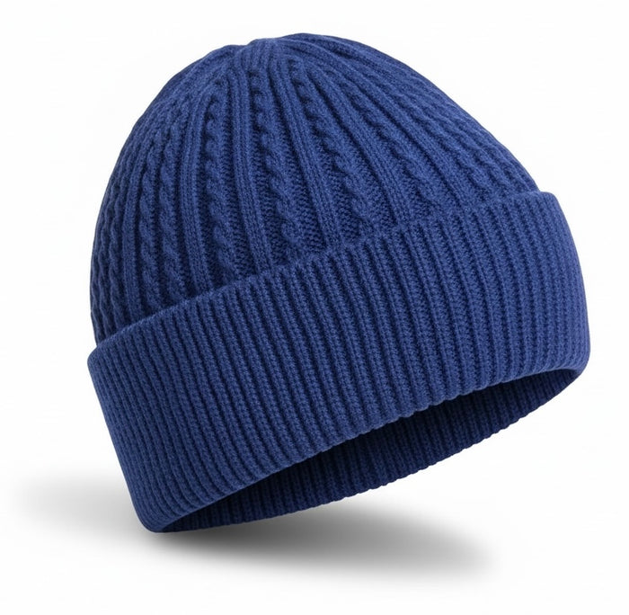 Men Wool Knitted Thermal Insulated Cold Winter Beanie hat 3.4 TOG – One Size Fit Most.