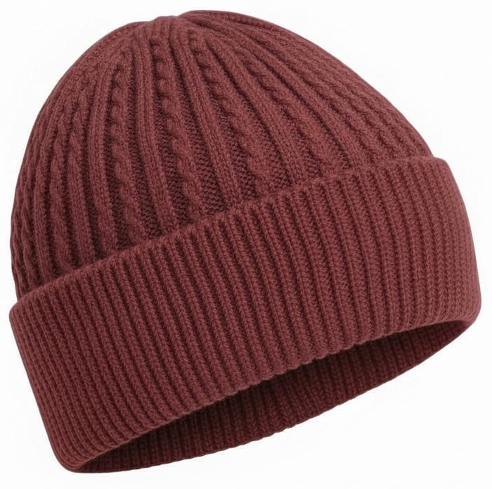 Men Wool Knitted Thermal Insulated Cold Winter Beanie hat 3.4 TOG – One Size Fit Most.