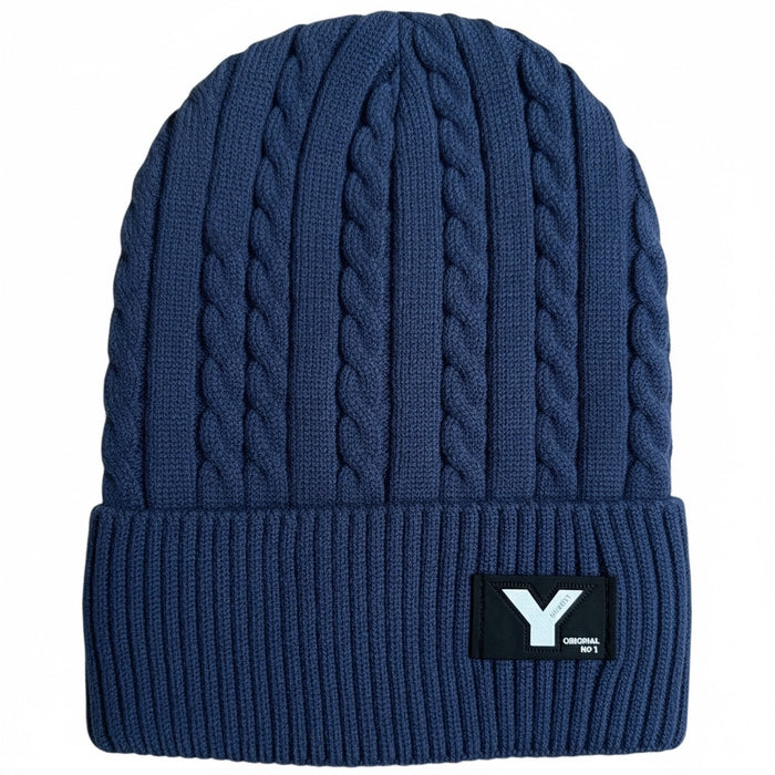 Men's Wool Knitted Thermal Insulated Cold Winter Beanie hat 3.4 TOG – One Size Fits Most.