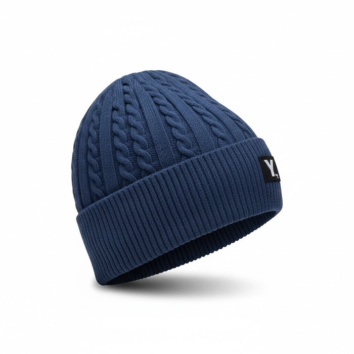 Men's Wool Knitted Thermal Insulated Cold Winter Beanie hat 3.4 TOG – One Size Fits Most.