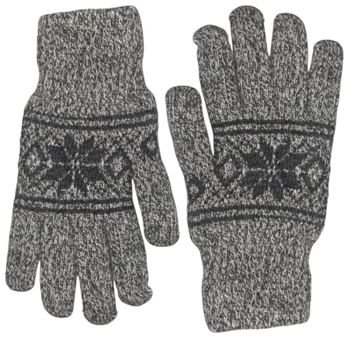 2 Pack Men's Cold Winter Weather heated Knitted Thermal Gloves, 3.2 TOG.