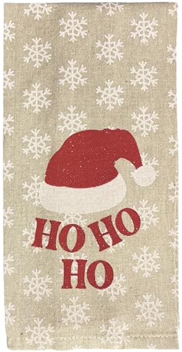 6 Pack Funny Christmas Kitchen Towels - Candy Canes, Hot Cocoa, Ho Ho Ho, Doxy Christmas, Merry Christmas, Let it Snow with Snowflax. Size: 15” x 25".