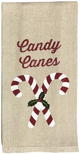 6 Pack Funny Christmas Kitchen Towels - Candy Canes, Hot Cocoa, Ho Ho Ho, Doxy Christmas, Merry Christmas, Let it Snow with Snowflax. Size: 15” x 25".