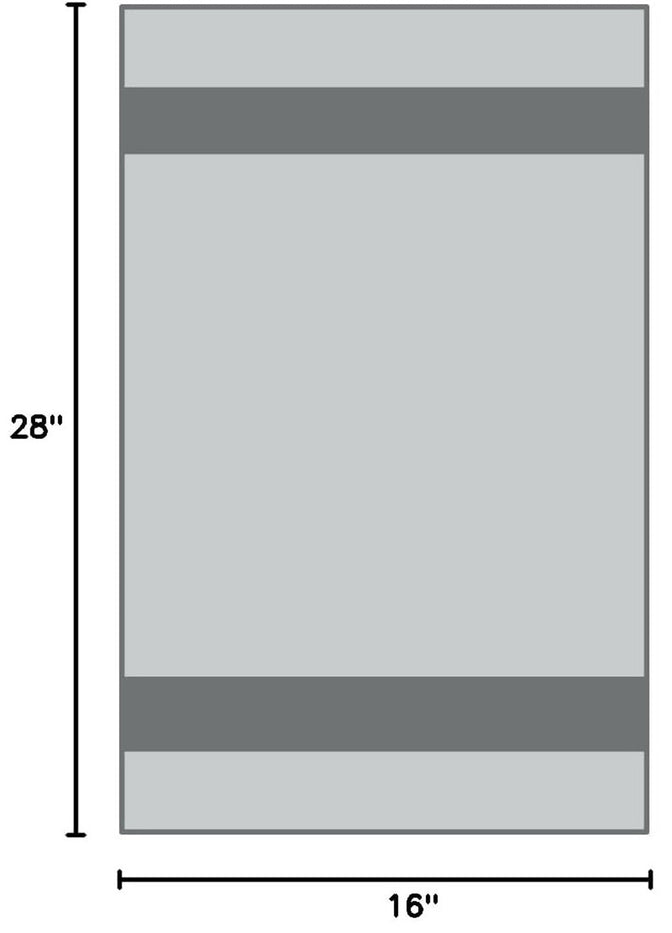 Windowpane Waffle weave, 6 Pack Large 100% Ring-Spun Cotton Kitchen Towels/Hand Towels with Hanging Loop, 430 GSM Soft & Ultra Absorbent, Machine Washable 16 x 28 inches.