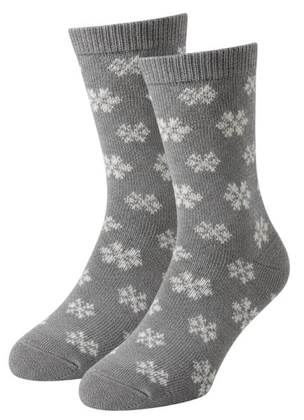 2 Pack Snow Design Women's Heated Sox Socks Thick Thermal Socks Keeps Feet Warmer Longer 2.3 TOG Heat Rating Size: 9-11..