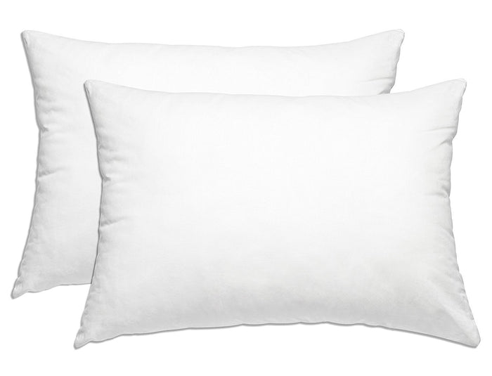 2 Pack, 100% Polyester Woven Acetate Zippered Pillow Protectors Pillow Encasement Waterproof Allergy Protection.