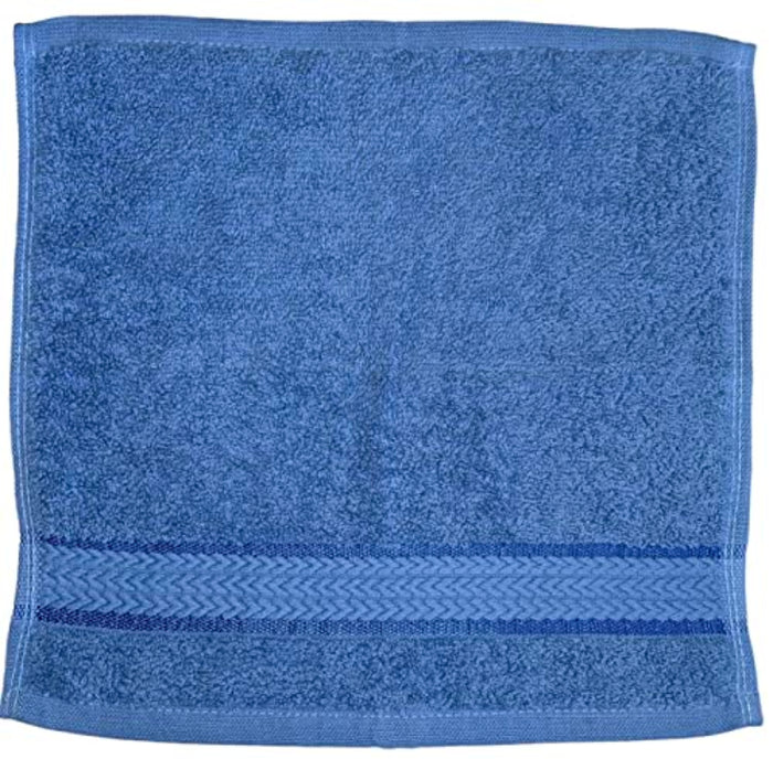 Washcloths 100% Ring Spun Cotton Zero Twist Wash Cloths for Body and Facewash Design to exfoliate Your Hands, Soft and Absorbent Machine Washable, 12 x 12 Inch.