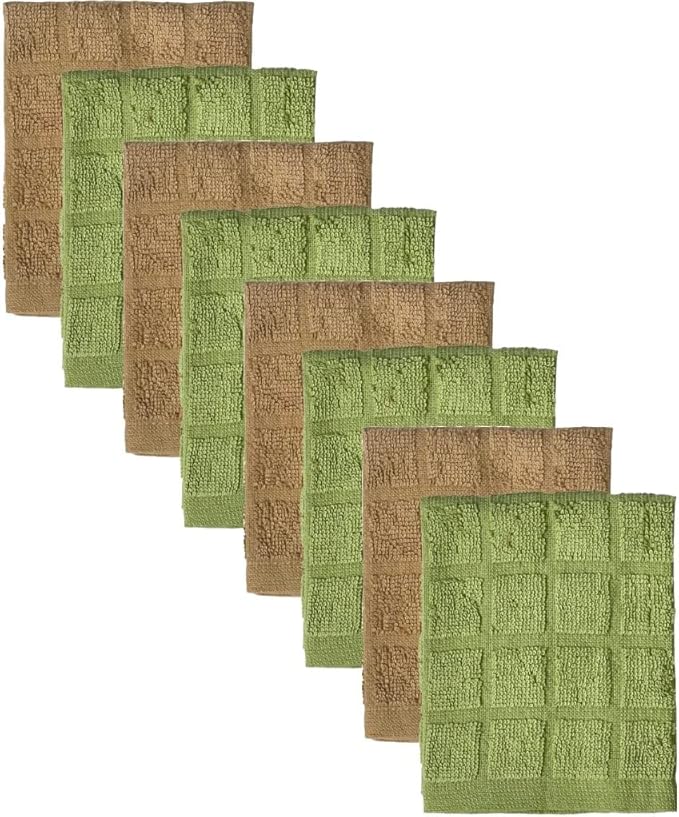 100% Cotton Window Panel Terry Kitchen Towels or Dishcloths Machine Washable.