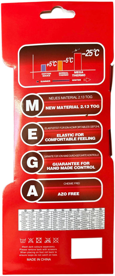 2 Pack Men's Warm Winter heated Thick Thermal Socks Keeps Feet Warmer 2.13 TOG Heat Rating Size: 10-15.