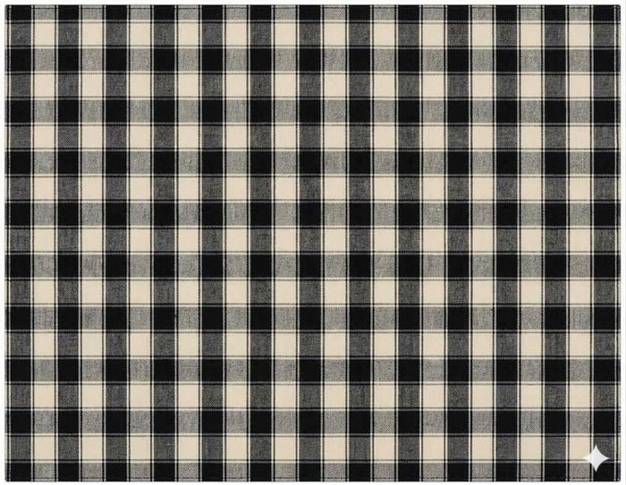 Farmhouse Buffalo Plaid Set of 4, Cotton Placemats for Kitchen Dining Table Mats, Easy to Clean, Machine Washable. Size: 13" x 19".