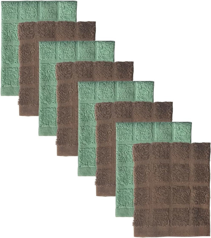 100% Cotton Window Panel Terry Kitchen Towels or Dishcloths Machine Washable.