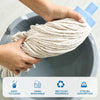 Wet Mop Replacement Head, Heavy Duty Cotton Blend, Screw-On Refills with Plastic Socket, Cut-End, for Home or Business,