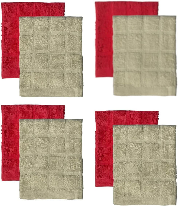 100% Cotton Window Panel Terry Kitchen Towels or Dishcloths Machine Washable.