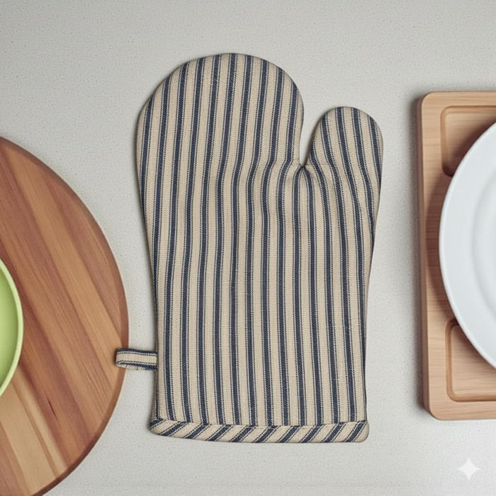 Set of 6, 100% Cotton Farmhouse Country Kitchen Linen Set, Included 4 Kitchen Towel, Ovenmitt, Potholder.
