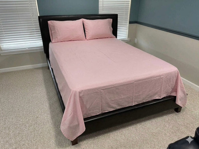 Soft and Wrinkle Free Microfiber 4 Pcs Bed Sheet Set Includes Flat Sheet, Fitted Sheet and 2 Pocket Pillow Cases Machine Washable.