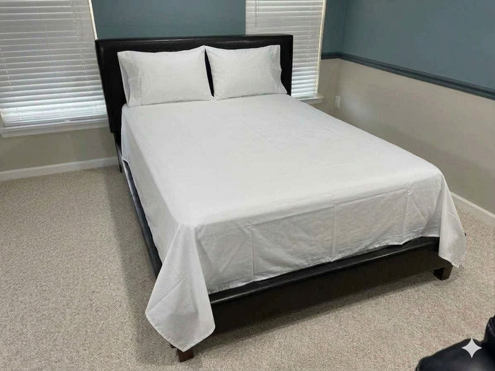 Soft and Wrinkle Free Microfiber 4 Pcs Bed Sheet Set Includes Flat Sheet, Fitted Sheet and 2 Pocket Pillow Cases Machine Washable.